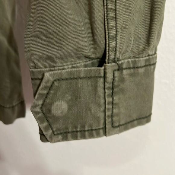 VTG Madewell SZ  S Army Green Zip Utility Camp Chinch Waist Steampunk Jacket - Picture 6 of 8